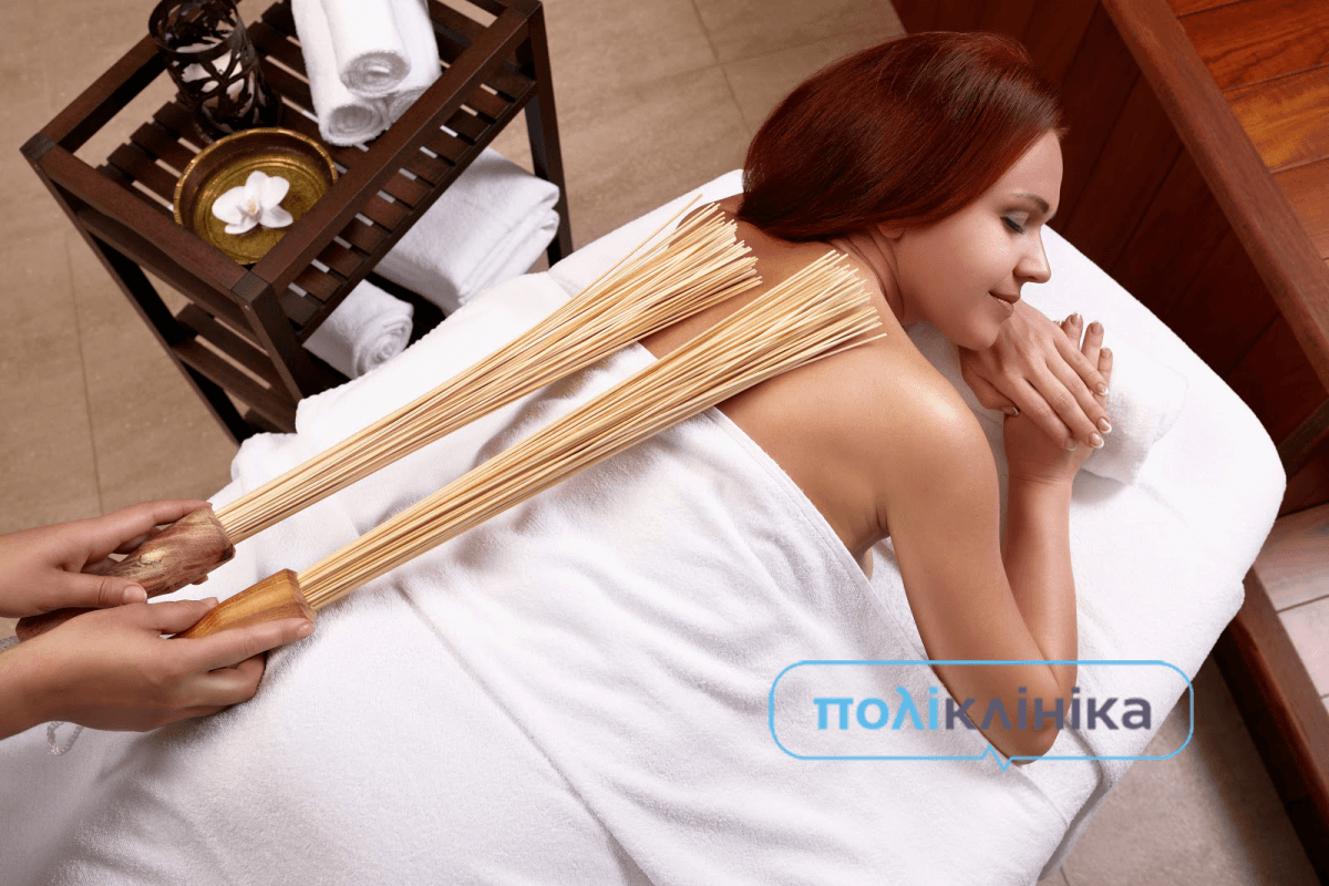 Инструментальный массаж бамбуковыми вениками (самурайский)