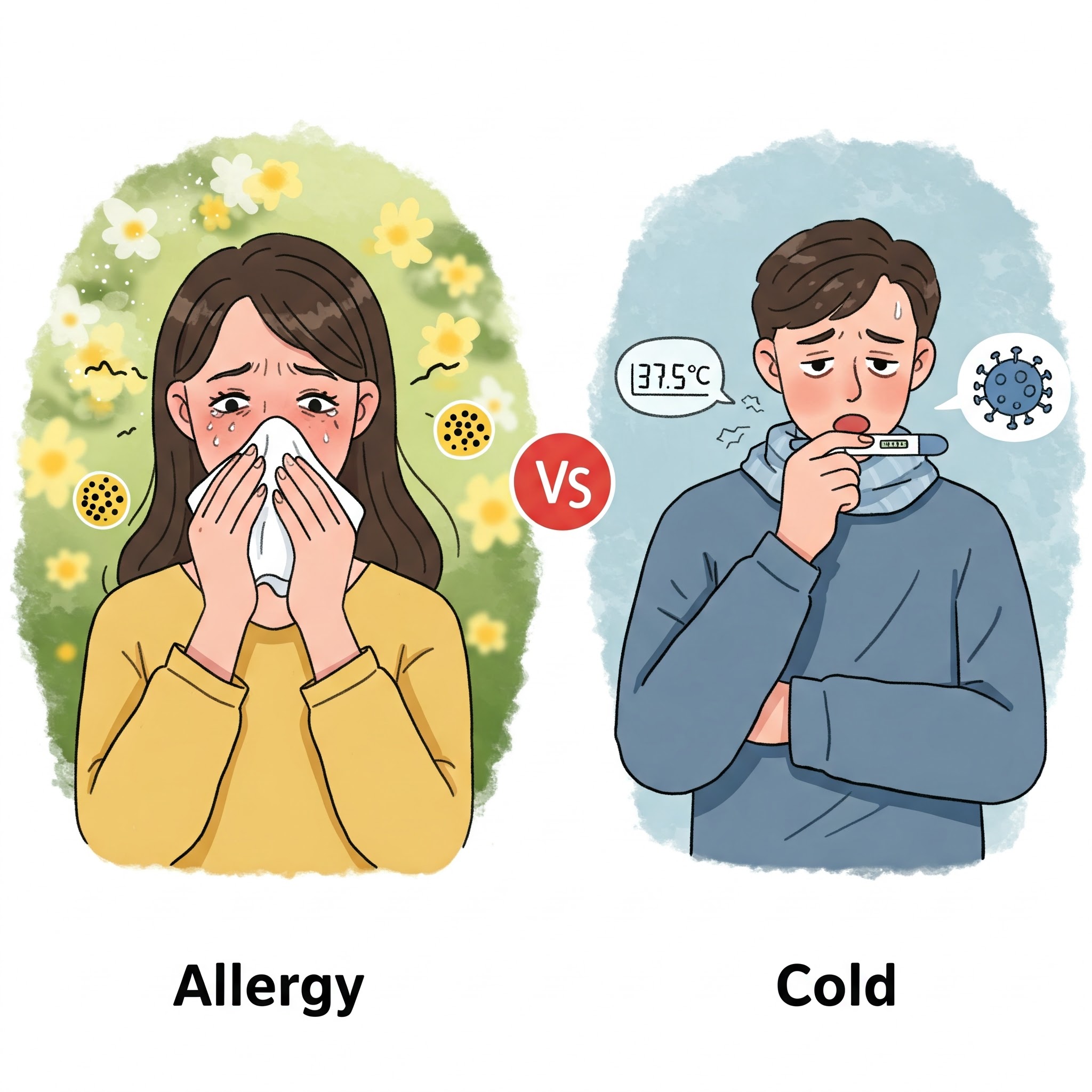 Алергія vs Застуда — Як відрізнити симптоми і чому це важливо?
